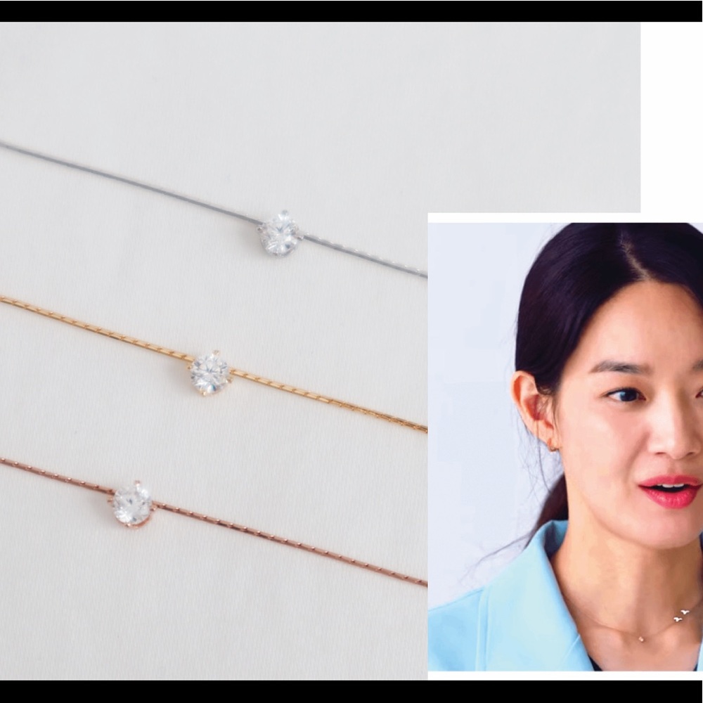 Snakechain Necklace with Rhinestone inspired by K-Drama Hometown Cha-Cha-Cha